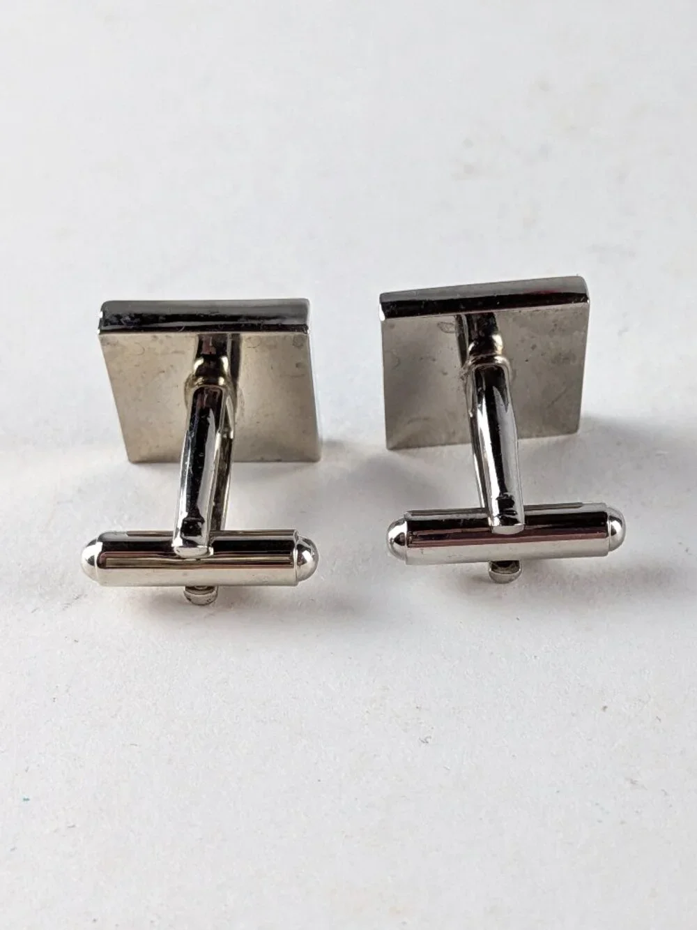 Silver-tone Cross/Faith Cufflinks
